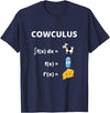 Math Geek Collection Funny Maths Cowculus Math Cows Product T-Shirt - Navy Blue