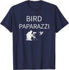 Birdwatching | Bird Photographer Gifts Unisex-Adults Black Short Sleeve T-Shirt Small Bird Photography T-Shirt - Navy Blue