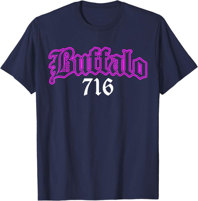 Cow Buffalo Ny by Kruzelly Buffalo 716 Ny T-Shirt