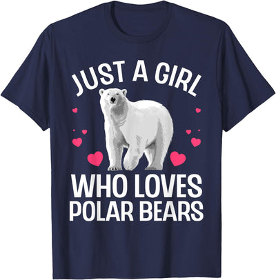Polar Bear Gift Polar Bear Accessories & Stuff Funny Polar Bear Art For Girls Kids Youth Polar Bear Lovers T-Shirt