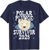 Take The Plunge Designs Unisex-Adult Black Polar Bear T-Shirt - Small - Short Sleeve - Crew Neck - Winter - 1 Count - Navy Blue
