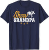 Pig Show Grandpa Father's Day Pig Show Grandpa Pig Show Grandfather T-Shirt - Navy Blue