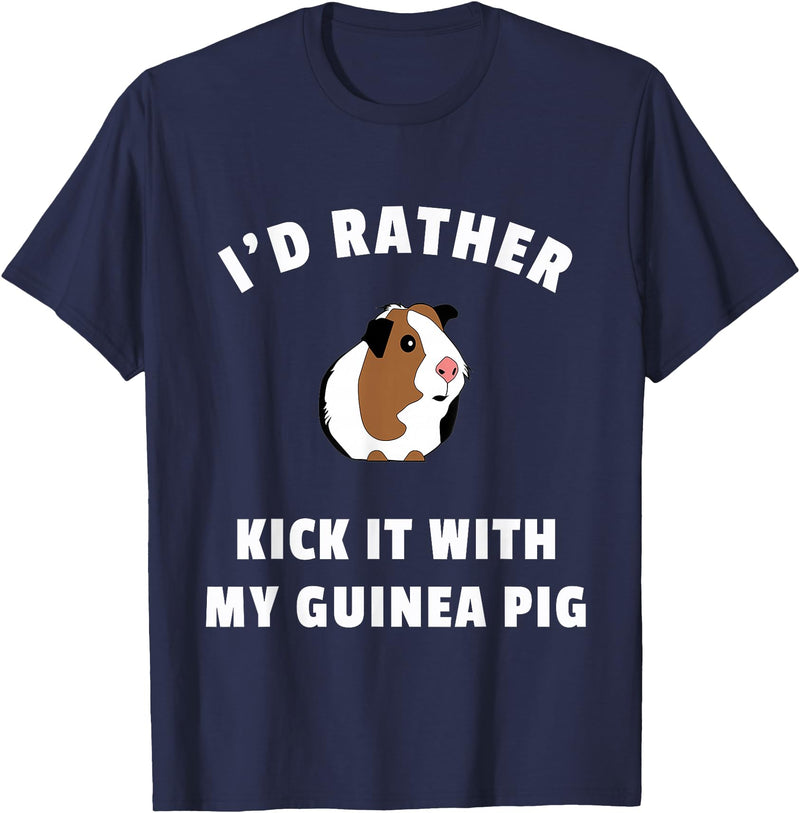Guinea Pig Accessories & Shirts Funny Guinea Pig Tshirt - Gift for Guinea Pig Owner - Navy Blue
