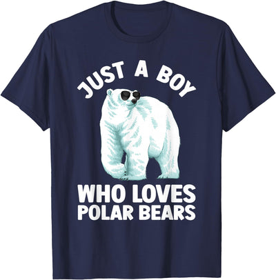 Cute Polar Bear Design For Men Boys Arctic Polar Bear Lover T-Shirt