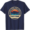 Retro Do Not Pet The Fluffy Cows Bison Clothing Bison Buffalo Vintage Style Do Not Pet The Fluffy Cows" T-Shirt - Navy Blue