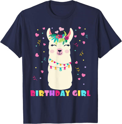 Llamazing Birthday Party Outfit Llama Lovers Birthday Girl Cute Llama Alpaca Kids Llamazing T-Shirt