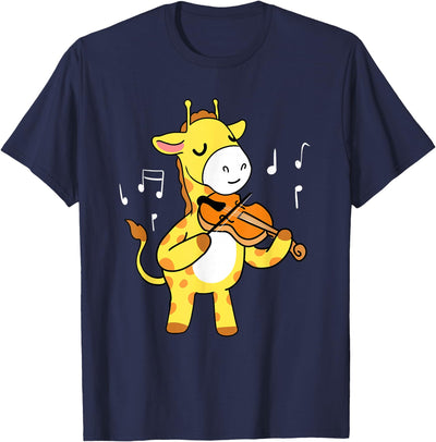 Giraffe Playing Violin T-Shirt