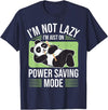 Cute Panda Gifts Panda Bear - Power Saving Mode - Panda T-Shirt - Navy Blue