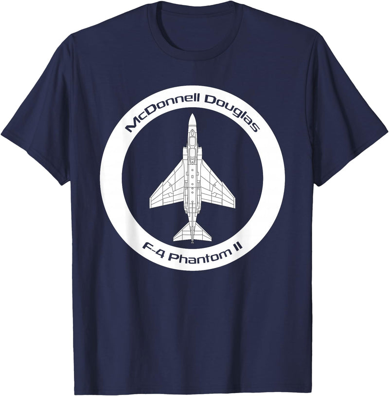 Bear Cave Designs - USA McDonnell Douglas F-4 Phantom II T-Shirt - Navy Blue