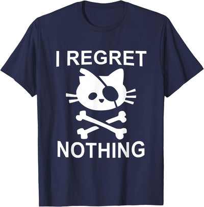 Vision Art Cat Pirate I Regret Nothing T-Shirt