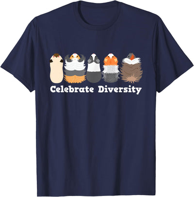 Celebrate Diversity Funny Cute Stuffs for Guinea Pig Lovers T-Shirt