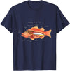 Anatomy of Fish T-Shirt - Navy Blue