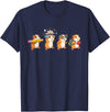 Cute Guinea Pig Lovers First Day of School Costume Funny Guinea Pig Back to School Teacher Student T-Shirt - Navy Blue