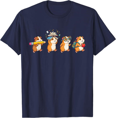 Funny Guinea Pig Back to School Teacher Student T-Shirt