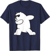 Arctic Polar Bear Tees And Gifts Ice Bear Dabbing Arctic Cute Dabbing Polar Bear T-Shirt - Navy Blue