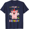 Its My Birthday Pig T-Shirt - Navy Blue