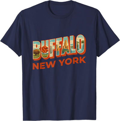 Vintage Family Matching Women Kids Buffalo New York Famous T-Shirt