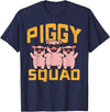 Pig Lover Shirts For Men Women Kids Pig Lover Piggy Squad Hog Farmer Crew Swine Women Men Kids T-Shirt - Navy Blue
