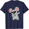 Funny Koala Lover Gifts Koala Bear Lover Cute Dabbing Koala T-Shirt - Navy Blue