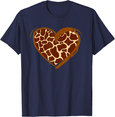 Heart Giraffe Pattern for Giraffe Lover T-Shirt