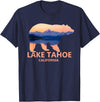 Lake Tahoe California - Apparel & Gifts Lake Tahoe California Grizzly Bear Souvenir Gift T-Shirt - Navy Blue