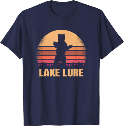 Lake Lure North Carolina Vintage Bear NC Distressed 80s T-Shirt