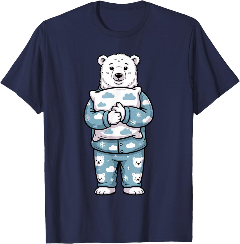 Polar Bear Gift Polar Bear Accessories & Stuff Cute Polar Bear Art for Men Women Kids Arctic Polar Bear T-Shirt - Navy Blue