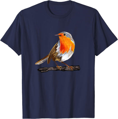 Robin Bird Ornithology Nerd Birding Watcher Robin Bird T-Shirt