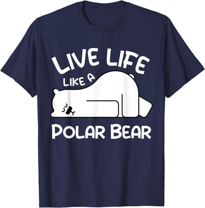 Kids Polar Bear Design Kids Polar Bear Stuff | Live Life Like a Polar Bear T-Shirt