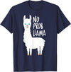 CuisineDuCool Cute No Prob Llama - No Probllama T-Shirt - Navy Blue