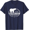 Port Stevens P.S.75 Design Hudson Bay Polar Bear Ontario Canada T-Shirt - Navy Blue