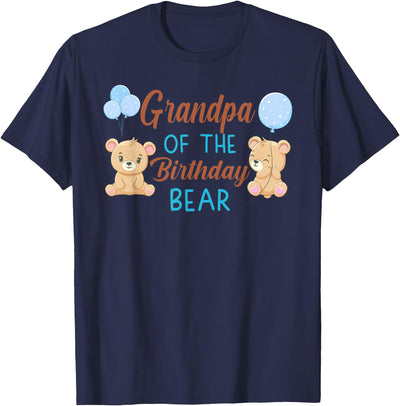 Grandpa of The Birthday Boy Bear 1st Birthday Party Boy T-Shirt