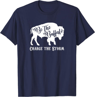 Cow Buffalo Charge the Storm White T-Shirt