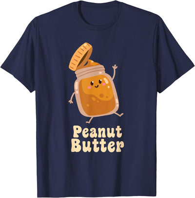 Peanut Butter & Jelly Matching His Her Clothing Co Peanut Butter & Jelly Matching Couple Halloween Best Friends T-Shirt