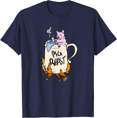 Funny Pig Spit Roast BBQ Party Grill Master Gift T-Shirt