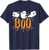 Halloween Boo Party Halloween Ghost Boo Cute T-Shirt - Navy Blue