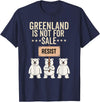 Greenland is not for sale Merch Greenland is not for Sale Polar Bear Greenland Support Prote T-Shirt - Navy Blue