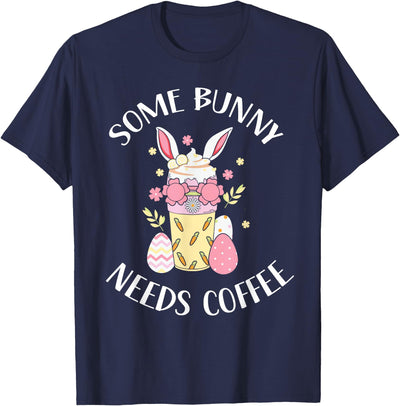 Some Bunny Needs Coffee Iced Latte T-Shirt