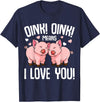 Funny Pig Lover & Owner Gift Ideas Pig Oink Women Kids Girls T-Shirt - Navy Blue