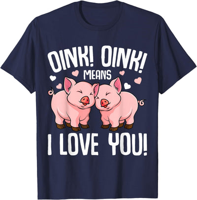 Pig Oink Women Kids Girls T-Shirt