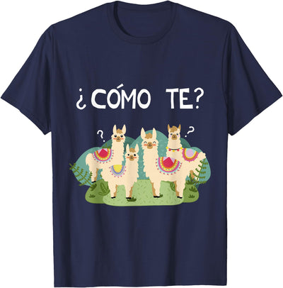 Spanish Shirt | Llama Tee | Funny Spanish Shirt Funny Spanish Tee, Como Te Llama, Llama Tshirt T-Shirt