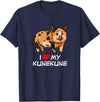 Angry Ant Graphics - Kunekune Pig Gifts I Love My Kunekune Pig T-Shirt - Navy Blue