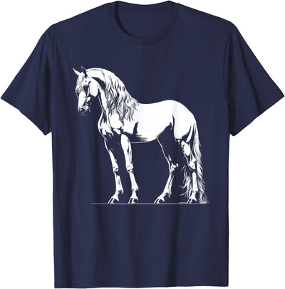 Andalusian Gift for Men, Women, Dad & Mom Horse Dad Mom Lover - Monochromatic Andalusian T-Shirt