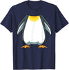 HalloweenCentre Co. Funny Penguin Costume Penguin Body Headless Penguin Costume T-Shirt - Navy Blue