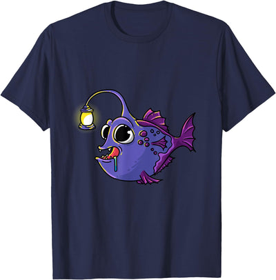 Deep Sea Anglerfish Laternfish Angler Fish Sea Monster T-Shirt
