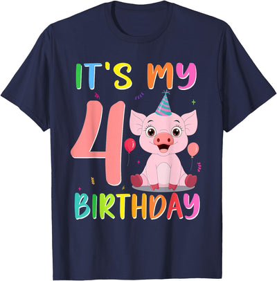 It’s My 4th Birthday Pig for Pig Lover 4 Year Old T-Shirt