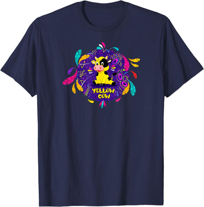 Yellow Cow Tv Carnival Cow T-Shirt