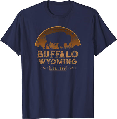 Buffalo Wyoming Wild West Wy Rodeo Cowboy T-Shirt