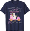 Golf Golfer Easter Eggs Bunny Rabbit Golf Cart Matching T-Shirt in Navy Blue