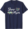 Show Pig Mom Shirt Show Pig Mom, Farmer mom, Happy Mothers Day T-Shirt - Navy Blue